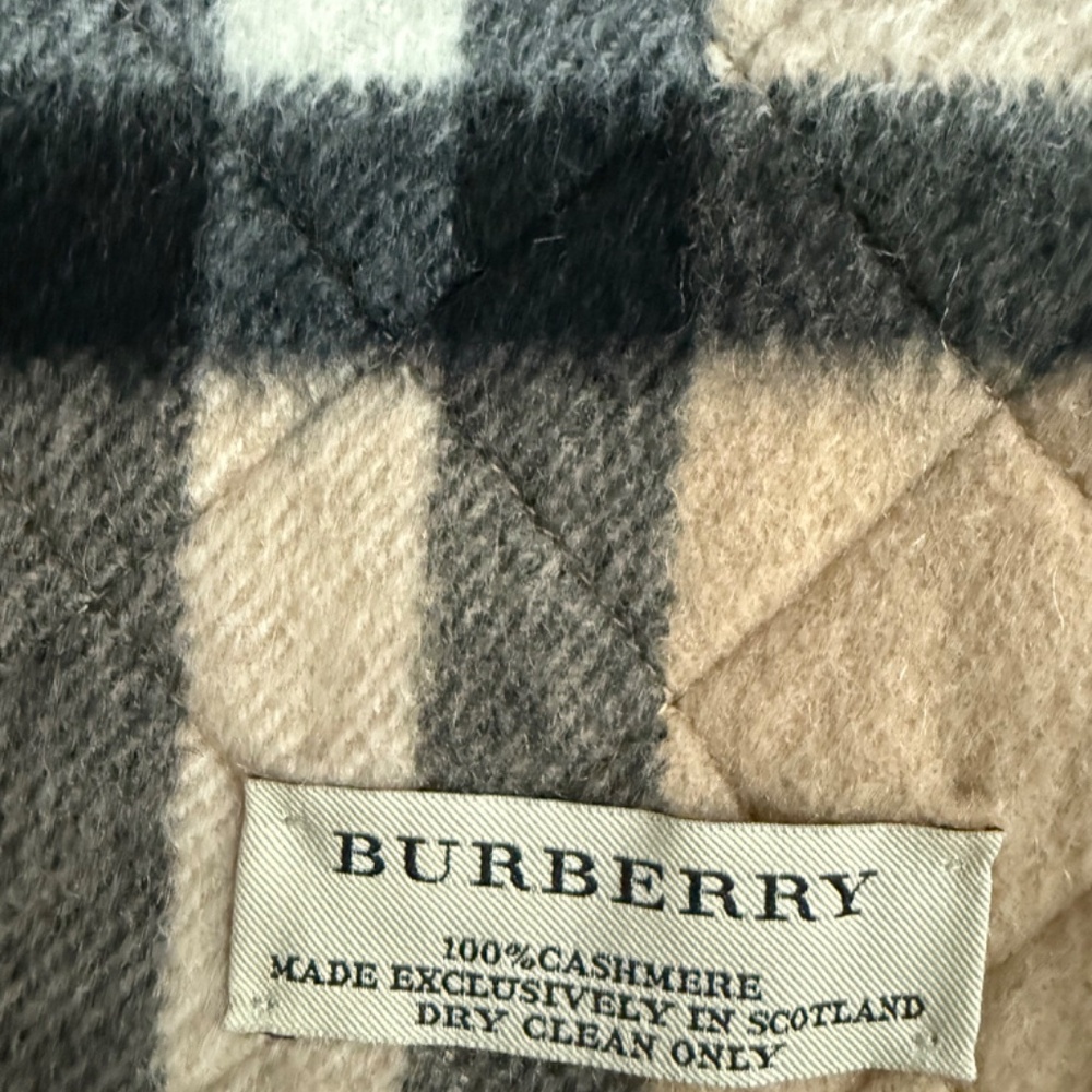 Authentic Burberry Giant Check Cashmere Scarf - Picture 3 of 4